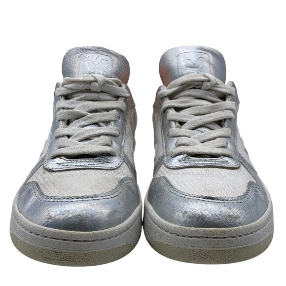 VEJA SNEAKERS LOW TOP WOMEN’s EU 37 US 6 METALLIC SILVER CASUALS TENNIS SHOES - Picture 5 of 12